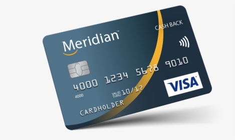 Credit Card Png - Meridian Visa * Cash Back Card, Transparent Png, Transparent PNG