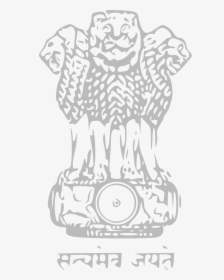 Indian Emblem Clip Arts - Outline Of National Emblem, HD Png Download, Transparent PNG