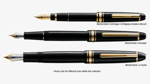 Montblanc Fountain Pen Sizes, HD Png Download, Transparent PNG