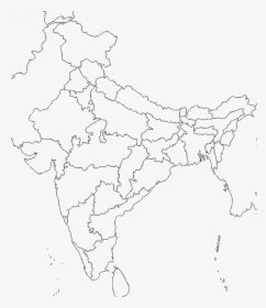 Transparent Map - Blank Map In India, HD Png Download, Transparent PNG