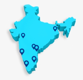 - India Map In 3d Clipart , Png Download - Map Of India Png, Transparent Png, Transparent PNG