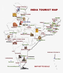 Famous Places In India Map, HD Png Download, Transparent PNG