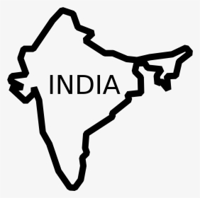 India Map Png Image - India Clipart Black And White, Transparent Png, Transparent PNG