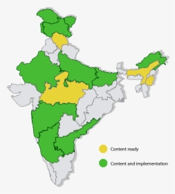India Map Onli With States, HD Png Download, Transparent PNG