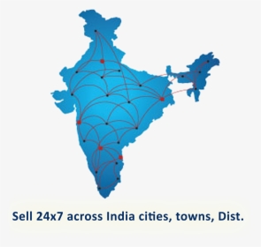 Transparent Sell Clipart Online - Blank Map Of India, HD Png Download, Transparent PNG