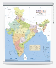 Wall Map Of India, HD Png Download, Transparent PNG