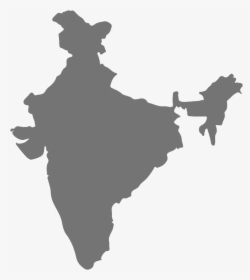 India Transparent Blank - India Map Silhouette Png, Png Download, Transparent PNG