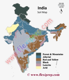 Soil Map Of India - Geography Map Class 10, HD Png Download, Transparent PNG