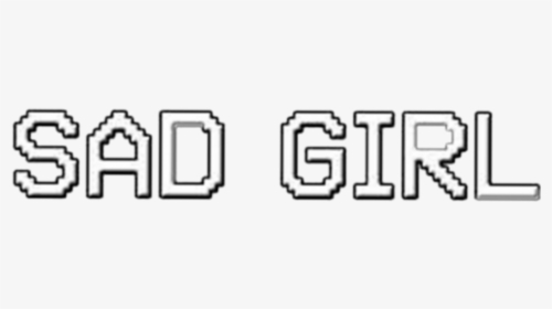 #sad #girl #text #tumblr #beautiful - Calligraphy, HD Png Download, Transparent PNG