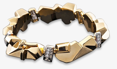 Gold Geometric Bracelet By David Webb - Bracelet, HD Png Download, Transparent PNG