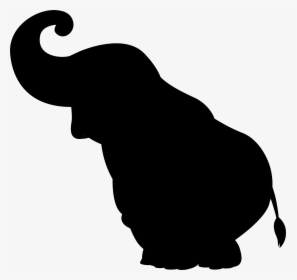 Cat African Elephant Indian Elephant Clip Art Silhouette, HD Png Download, Transparent PNG