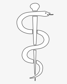 Aesculapian Staff Rod Of Asclepius Health Free Picture - Rod Of Asclepius White, HD Png Download, Transparent PNG