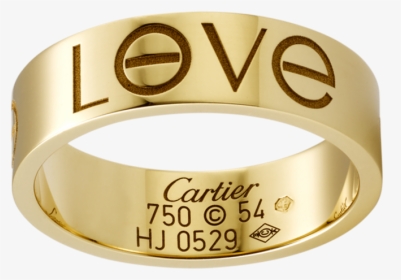 Gold Ring Png - Cartier Love Love Ring, Transparent Png, Transparent PNG