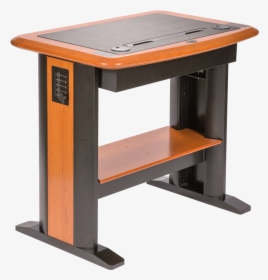 Standing Computer Desk With Storage, HD Png Download, Transparent PNG