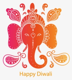 Diwali Template Colorful Elephant Hd Image Free Png - Happy And Safe Diwali, Transparent Png, Transparent PNG