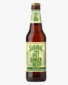 Saranac 1888 Diet Ginger Beer Bottle - Glass Bottle, HD Png Download, Transparent PNG