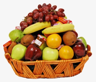 Fruits Transparent Basket Png - Basket Of Fruits Png, Png Download, Transparent PNG