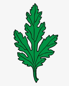 Green Leaf Clip Art - Chrysanthemum Leaf Clipart, HD Png Download, Transparent PNG