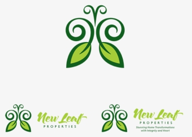 Logo Design By Saulogchito For New Leaf Properties - Leaf, HD Png Download, Transparent PNG