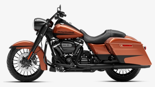 Orange And Black Harley-davidson Motorcycle - 2018 Harley Davidson Road King, HD Png Download, Transparent PNG