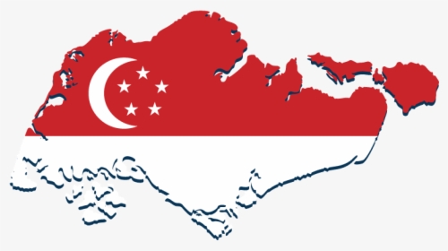 Singapore Map And Flag, HD Png Download, Transparent PNG
