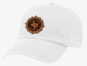 Round Leather Patch White - Baseball Cap, HD Png Download, Transparent PNG