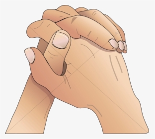 Praying Hands Youthful Youth Program Clipart Transparent - Folded Praying Hands Clipart, HD Png Download, Transparent PNG
