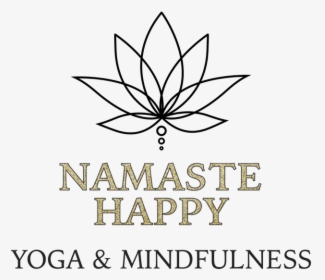 Namaste Happy - Line Art, HD Png Download, Transparent PNG