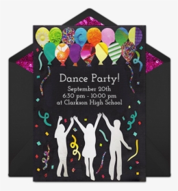 Dance Party Invitation Card, HD Png Download, Transparent PNG