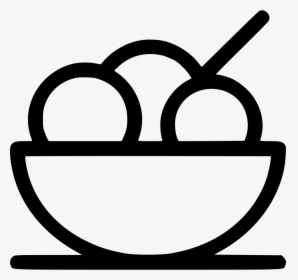 Ice Cream Bowl - Ice Cream Bowl Icon, HD Png Download, Transparent PNG