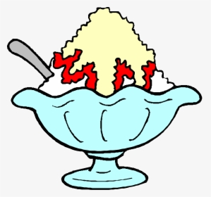 Ice Cream Sundae Bowl Template Ice Cream Sunda Clipart - Ice Cream Dish Clipart, HD Png Download, Transparent PNG
