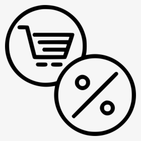 Online Finance Discount Offer Rate Cart - Mobile E Commerce Icon, HD Png Download, Transparent PNG