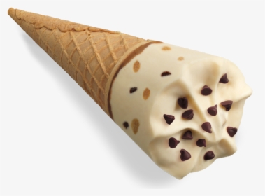 Chocolate Chip Cookie Dough - Ice Cream Cone, HD Png Download, Transparent PNG