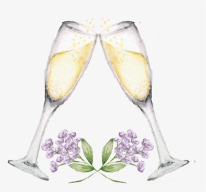 Champagne Glasses Flowers - Still Life Photography, HD Png Download, Transparent PNG