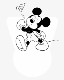 Mickey Mouse Black And White Png, Transparent Png, Transparent PNG