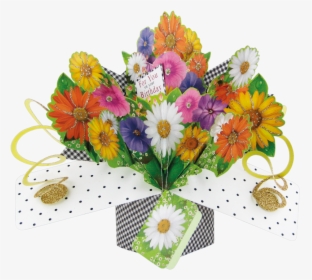 Birthday Flowers Pop-up Greeting Card - Tarjeta De Cumpleaños De Naturaleza, HD Png Download, Transparent PNG