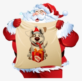 Transparent Santa Running Clipart - Santa Claus, HD Png Download, Transparent PNG