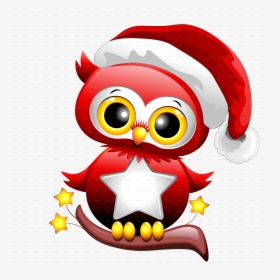 1 Baby Owl Christmas Santa Png - St Patricks Day Owl, Transparent Png, Transparent PNG