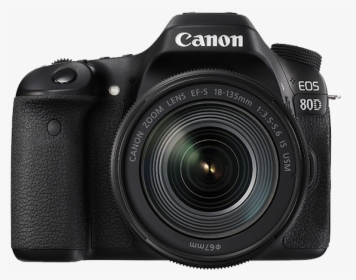 Canon Camera Png - Canon Eos 80d Kit 18 55mm Lens, Transparent Png, Transparent PNG