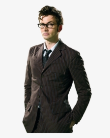 David Tennant Tenth Doctor Doctor Who Suit - Doctor Who White Background, HD Png Download, Transparent PNG
