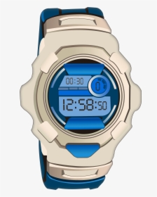Blue Sport Digital Watch Png Clip Art - Digital Watch Clipart Png, Transparent Png, Transparent PNG