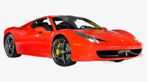 Red Ferrari Car On White Background, HD Png Download, Transparent PNG