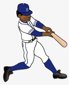 Sports Clip Art By Phillip Martin Jackie Robinson Rh - Jackie Robinson Easy Drawing, HD Png Download, Transparent PNG