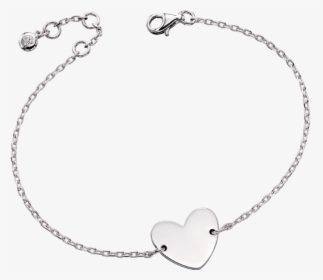 Silver Heart Bracelet - Silver Leaf Necklace, HD Png Download, Transparent PNG