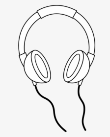 Headphones Clipart Black And White, HD Png Download, Transparent PNG