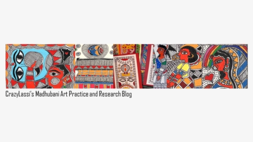 Crazylassi S Madhubani Art Practice And Research Blog - Madhubani Painting Border Designs Png, Transparent Png, Transparent PNG