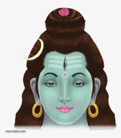 Drawing Lord Shiva Face, HD Png Download, Transparent PNG
