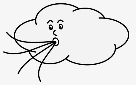 Clipart Wind Blowing Cloud Hd Photo Clipart - Transparent Background Wind Clipart, HD Png Download, Transparent PNG