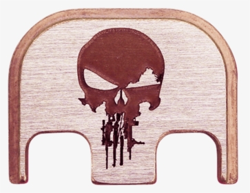 Rifle Skull Copper Brushed Finish Back Plate - Plywood, HD Png Download, Transparent PNG