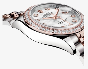 Diamond Datejust Jewellery Clock Watch Rolex Watches - Analog Watch, HD Png Download, Transparent PNG